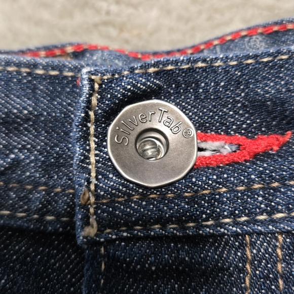 VTG Levi's Silvertab Loose Jeans Mens Sz 36x30(29) Baggy Dark Wash Hip Hop Y2K - Picture 6 of 12